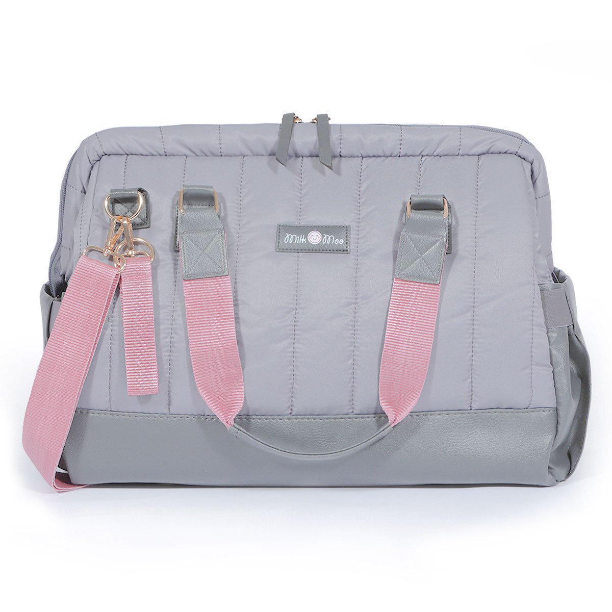 Milk&Moo Diaper Bag Quilted Dark Gray