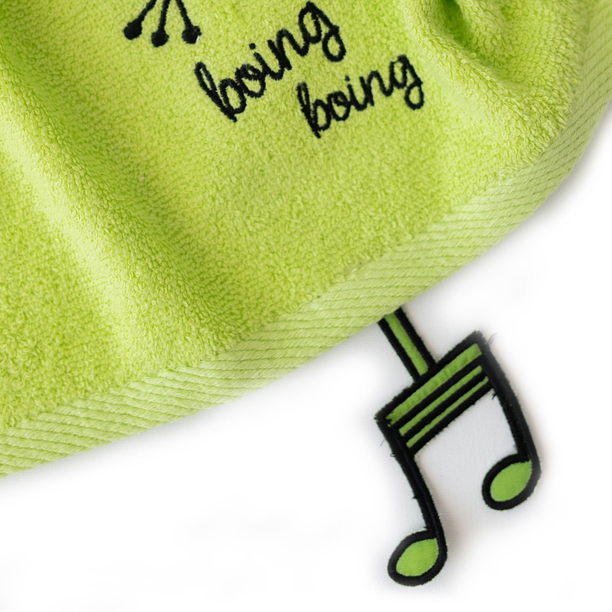 Milk & Moo Kids Hand Towel Set of 2, Sprat Frog