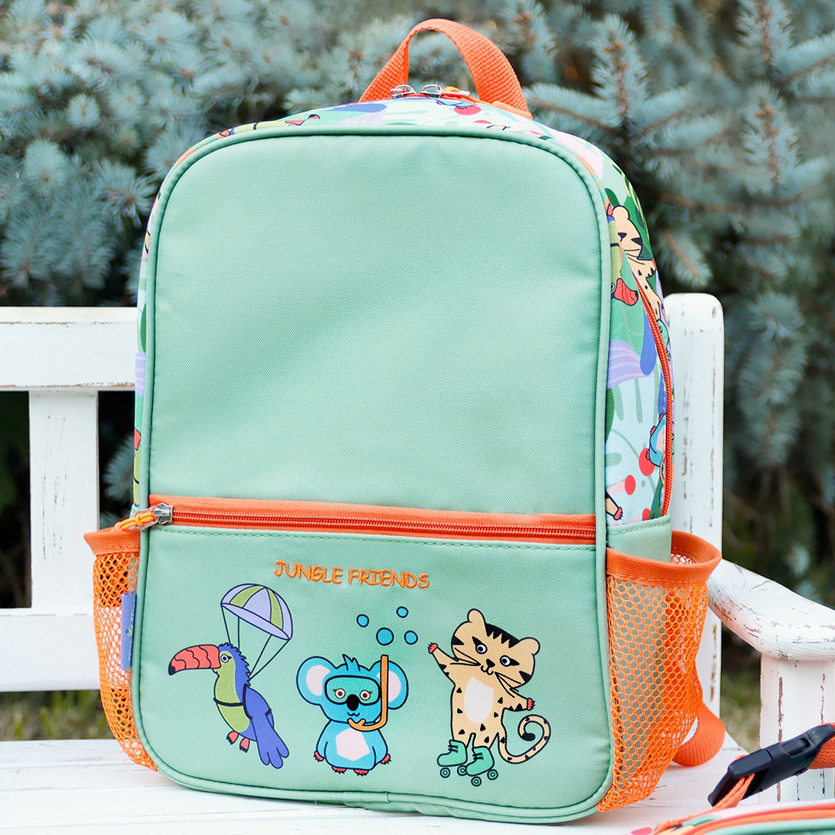 Milk&Moo Kids Backpack Jungle Friends, Lightweight, Comfortable Fit