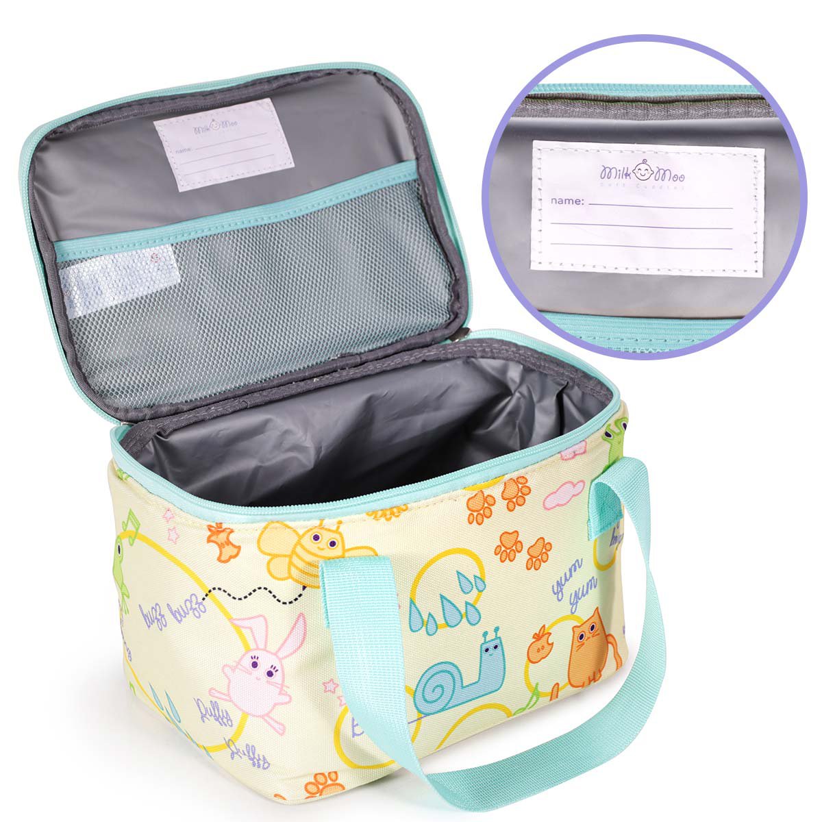 Milk&Moo Kids Lunch Bag, Suitable For Pre School, Kindergarten, Elemantary Grade