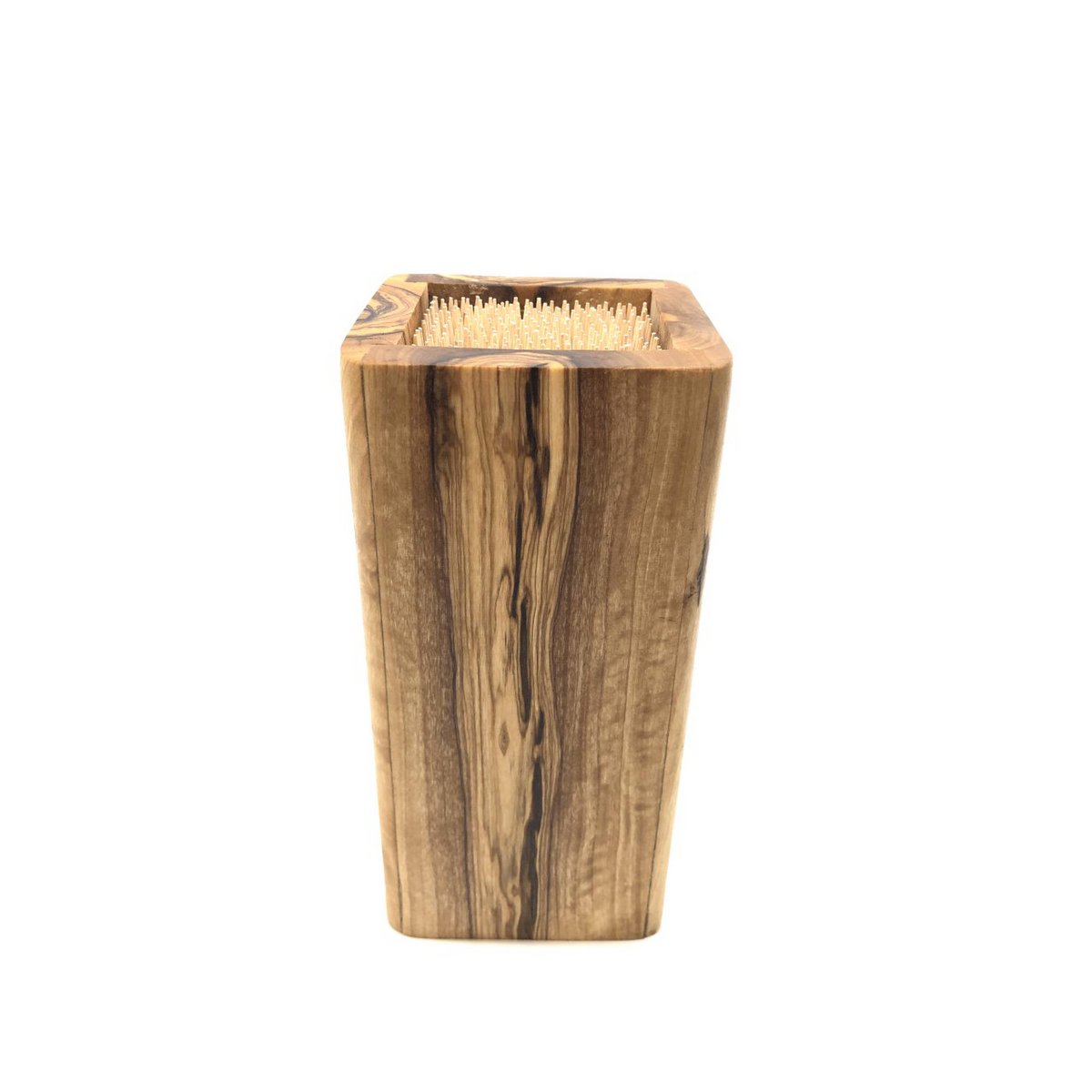 Knife block DESIGN made of olive wood
