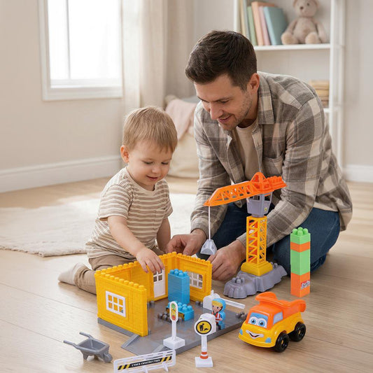 Ogi Mogi Toys Construction Blocks & Crane 44 Pieces