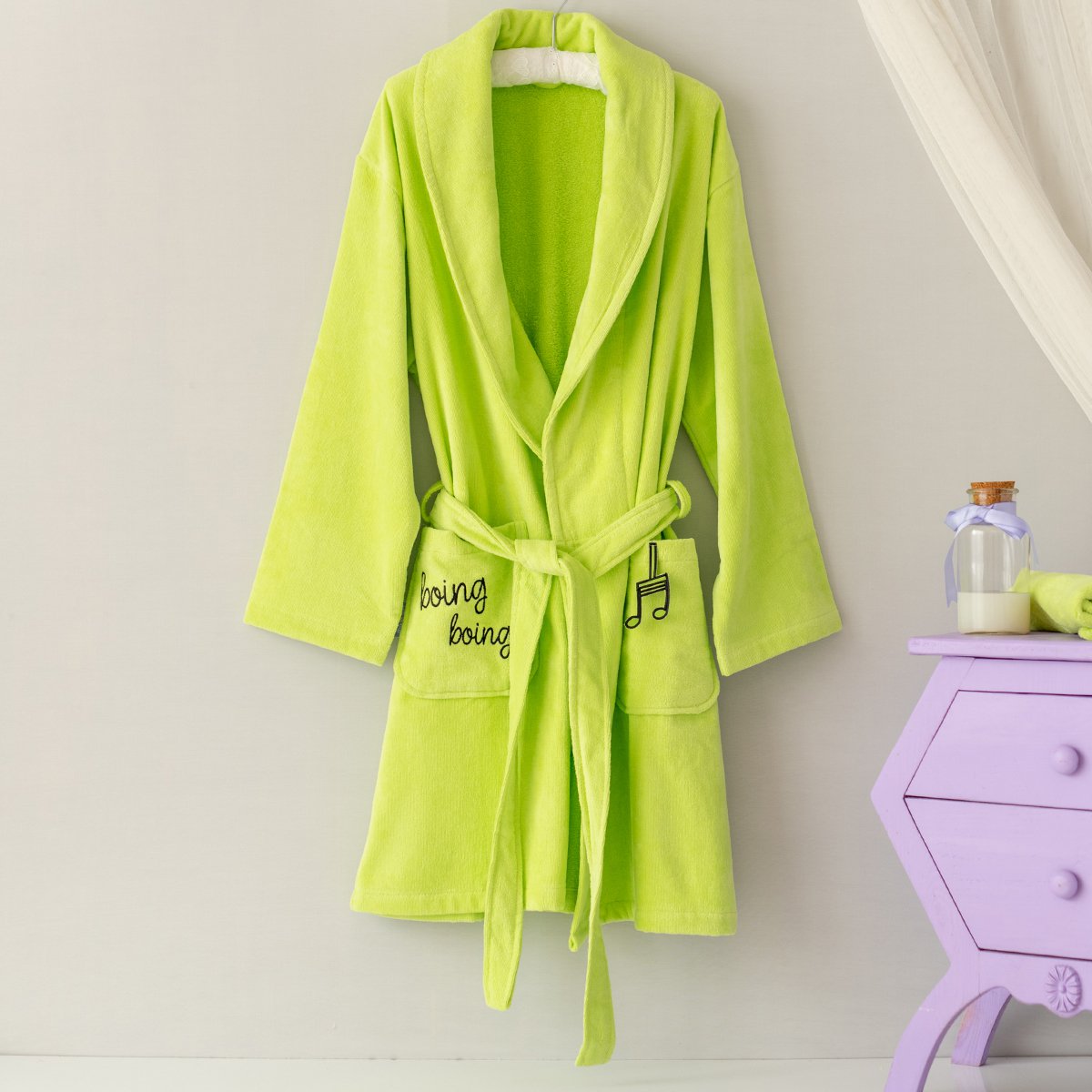 Milk&Moo Bathrobe For Women, Womens Ultra Soft Towel Robe, 100%Cotton, Sleepwear, Spa