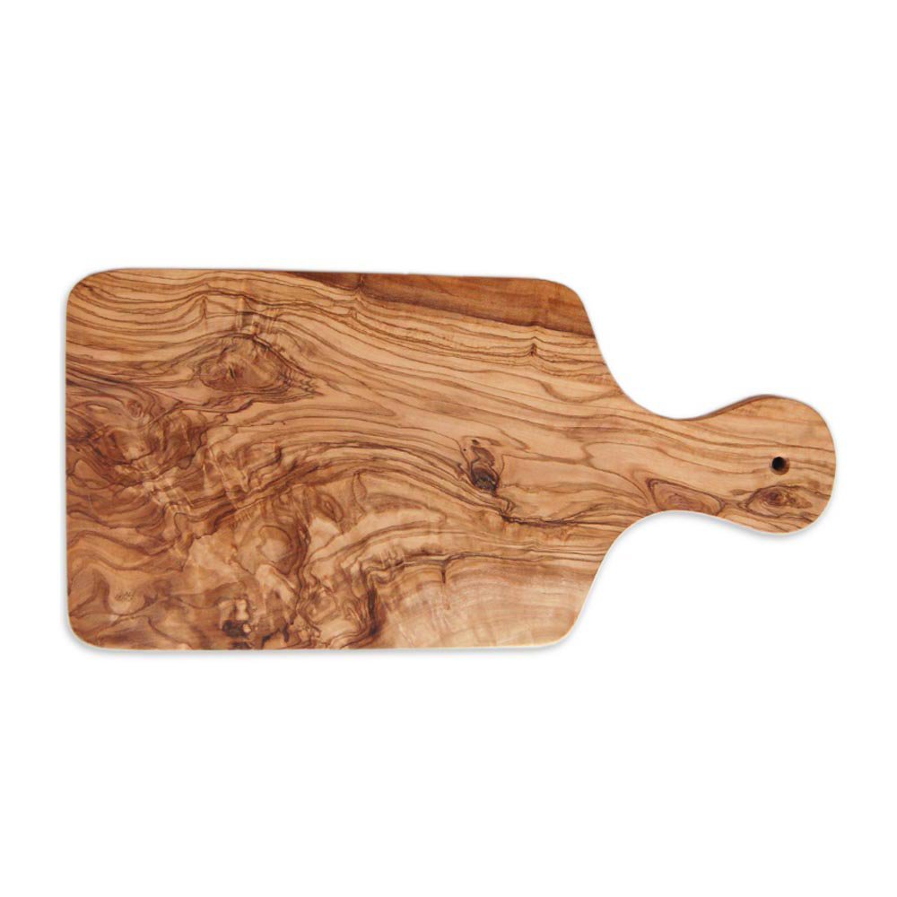 Herb board with handle made of olive wood
