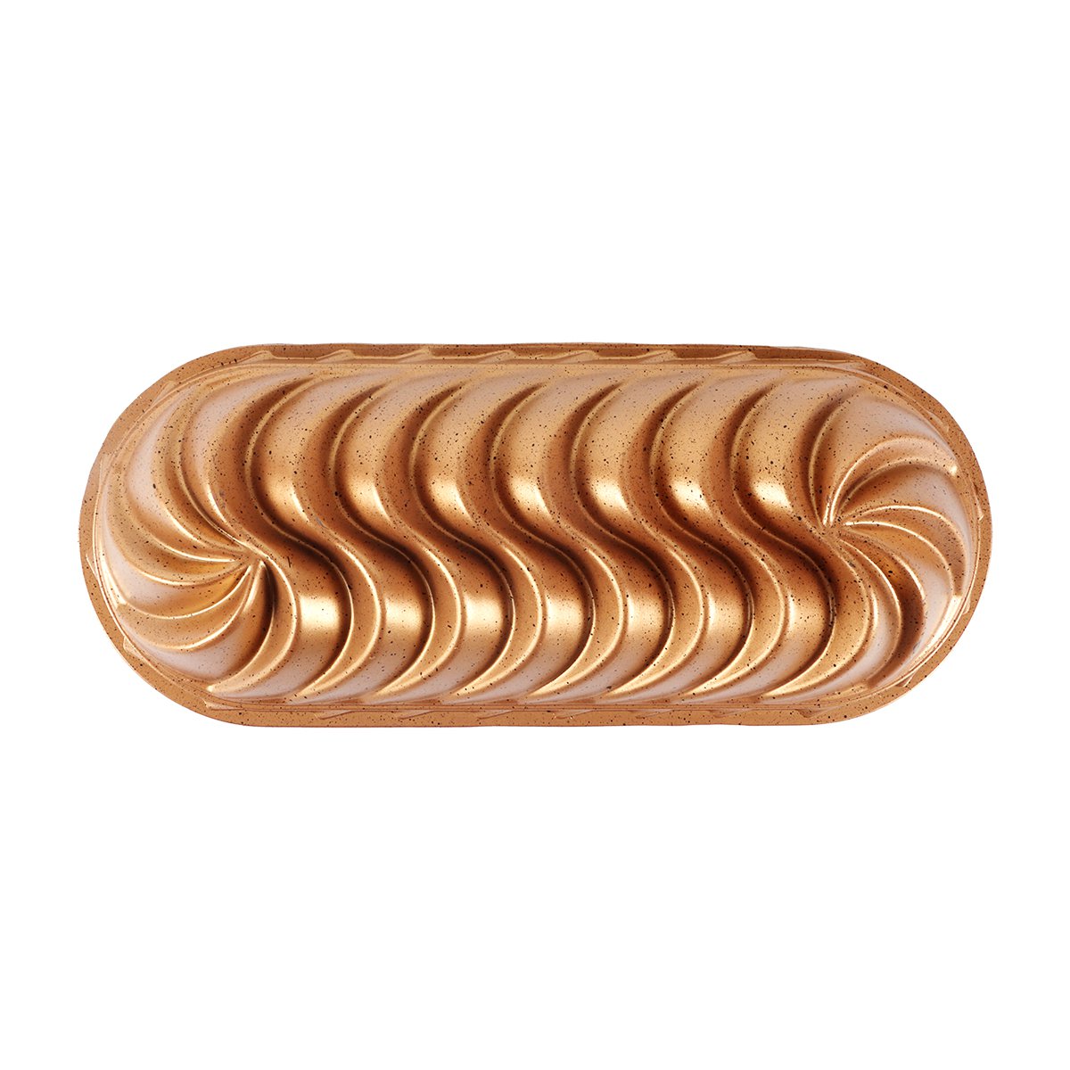 Serenk Fun Cooking Loaf Cake Pan Baking Bread, Fluted Cast Mold,  13.3 x 5.5 inch