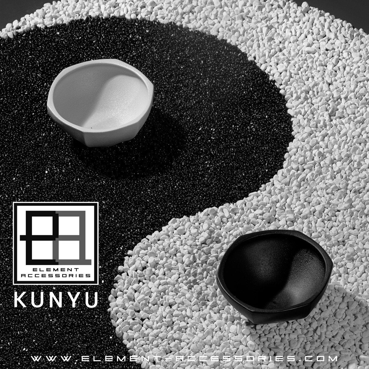 Modern Asian style bowl, high end design and finish, KUNYU22WH