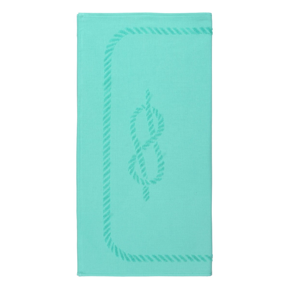 Anemoss Sailor Knots Beach Towel – Mint Green, 140x70 cm/27.5x55 inches