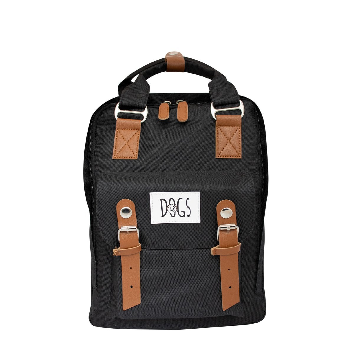 Biggdesign Dogs USB Laptop Backpack, 14” Laptop Compatible, Water-Resistant, Lightweight, Unisex, Black