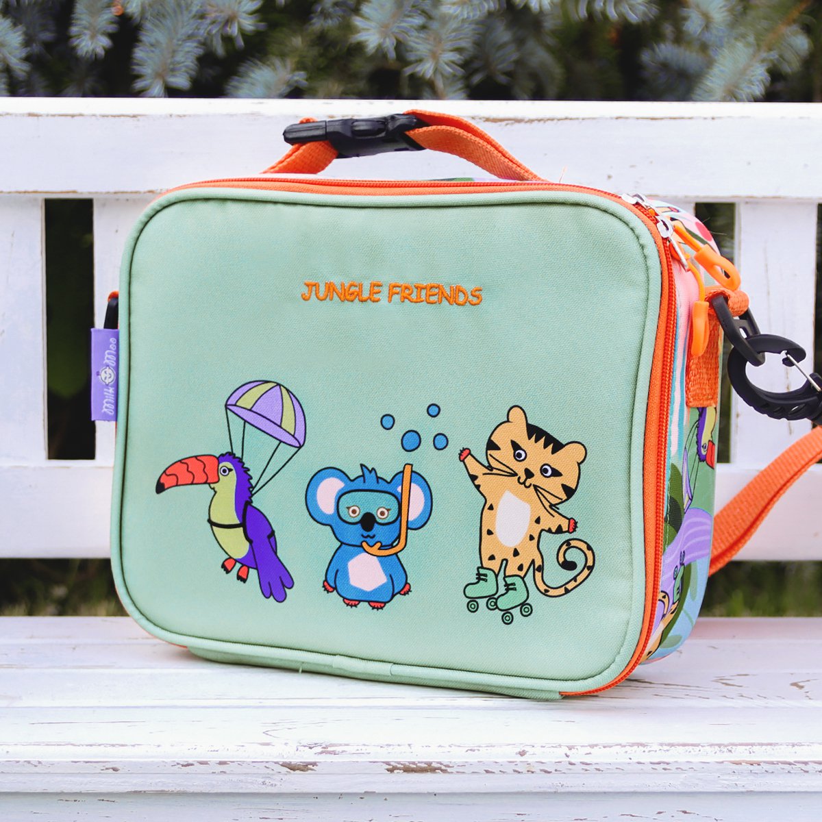 Milk&Moo Kids Backpack with Lunch Box, School Backpack Set for Girls and Boy