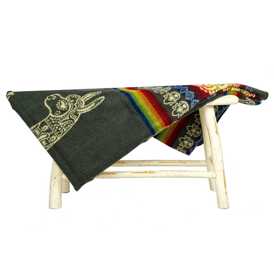 Ecuadorian alpaca blanket | native blanket | Alpaca Grey