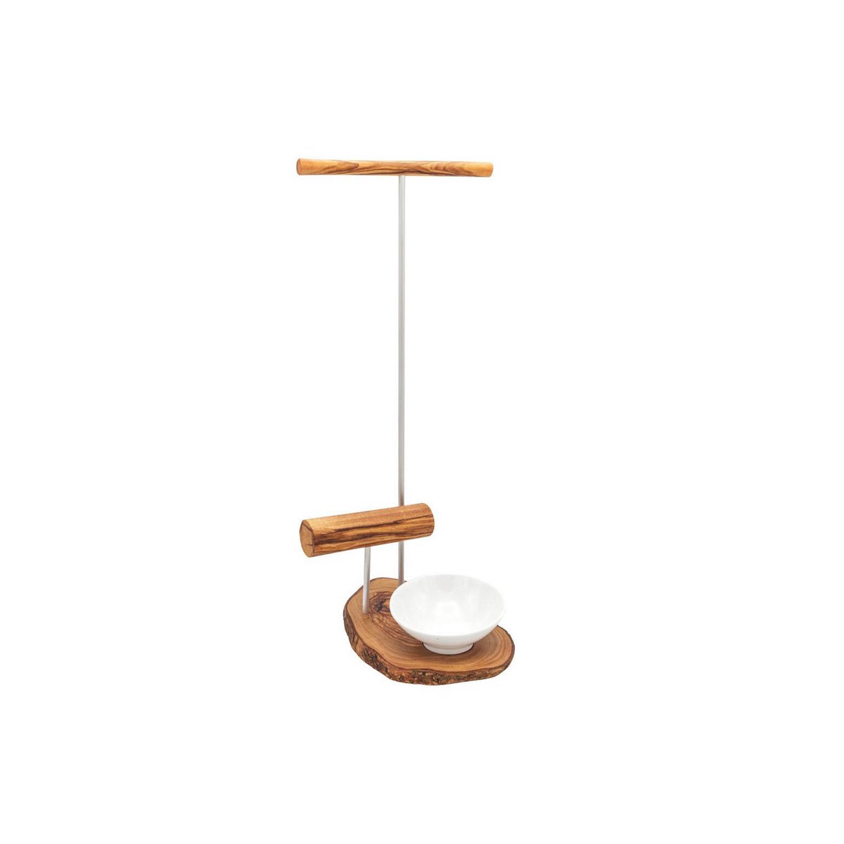 Jewelry stand ALMA incl. porcelain bowl for odds and ends