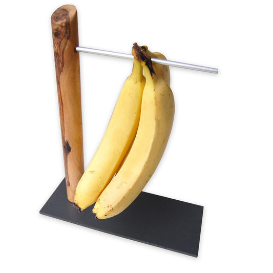 Olive wood banana holder