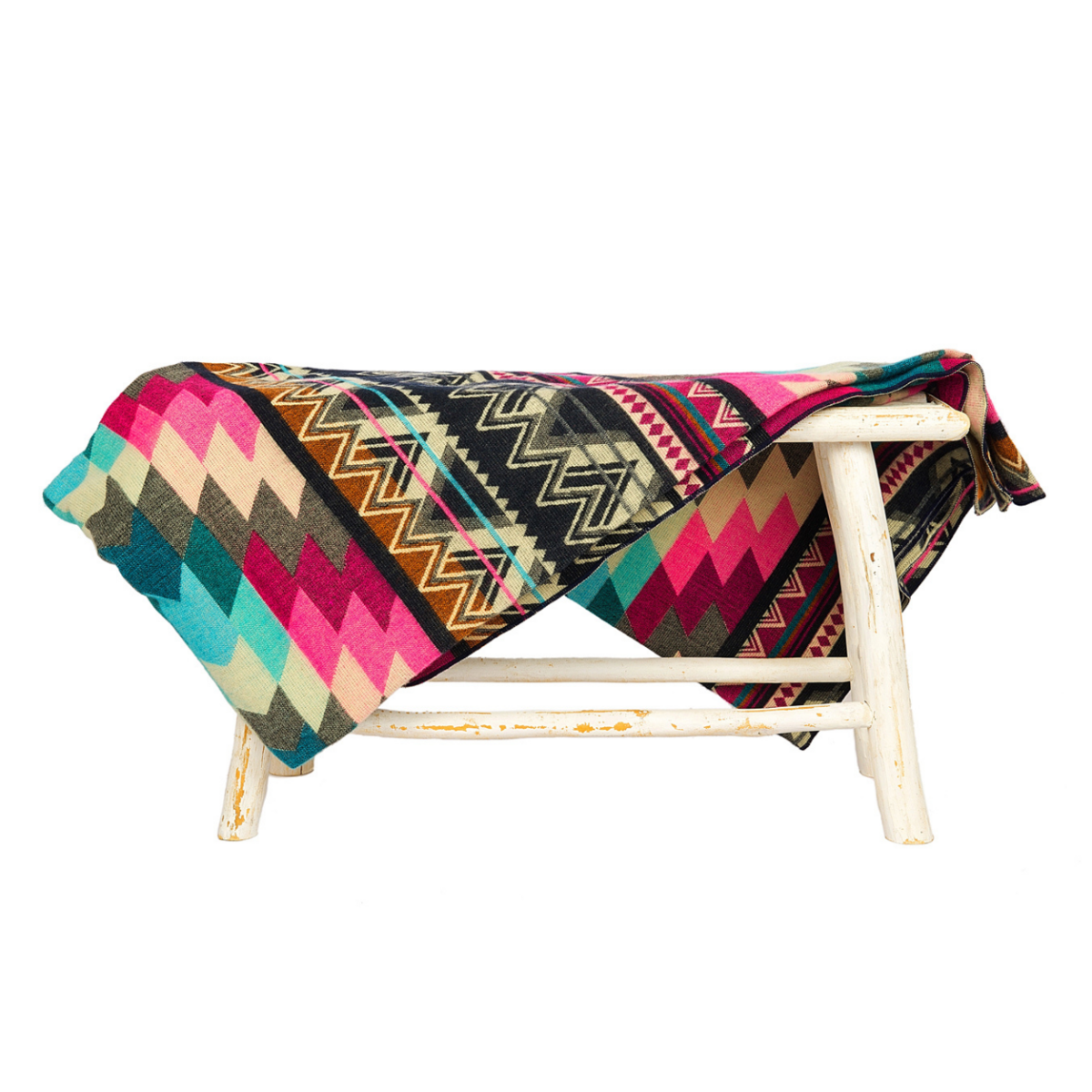 Ecuadorian alpaca blanket | native blanket | Antisana Pink