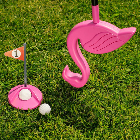 "Flamingolf" golf set