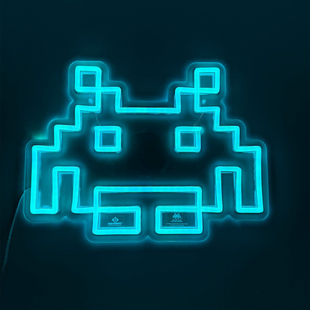Space Invaders - Neon Logo Lampe