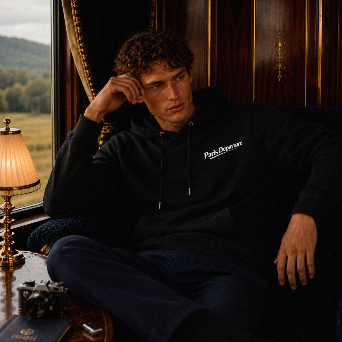 Paris Departure Hoodie — Beauséjour Orient Express