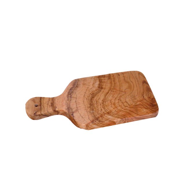 Herb board with handle made of olive wood