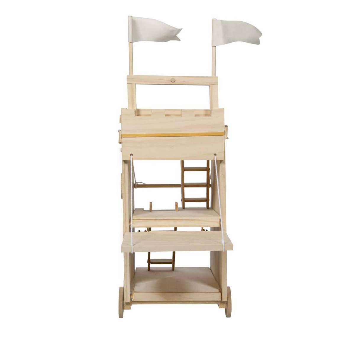 Siege tower - functional model made of wood