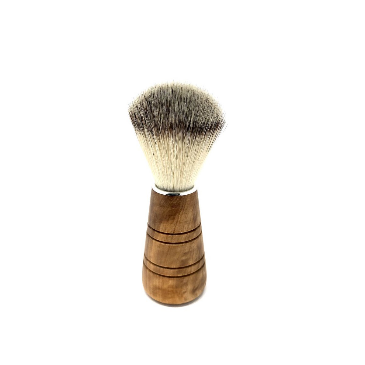 Shaving brush Sir George LUXURY gray hair tips synthetic hair (vegan)