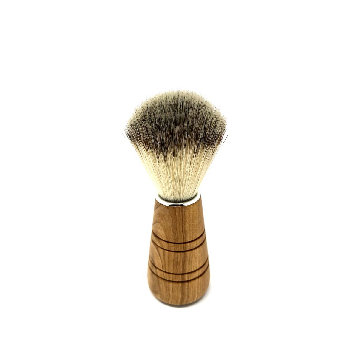 Shaving brush Sir George LUXURY gray hair tips synthetic hair (vegan)