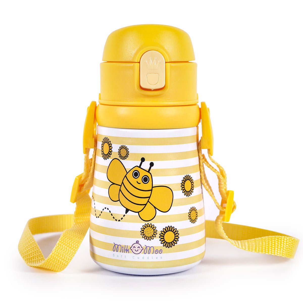 Milk&Moo Steel Kids Water Bottle Arı Vız Vız 360 ml