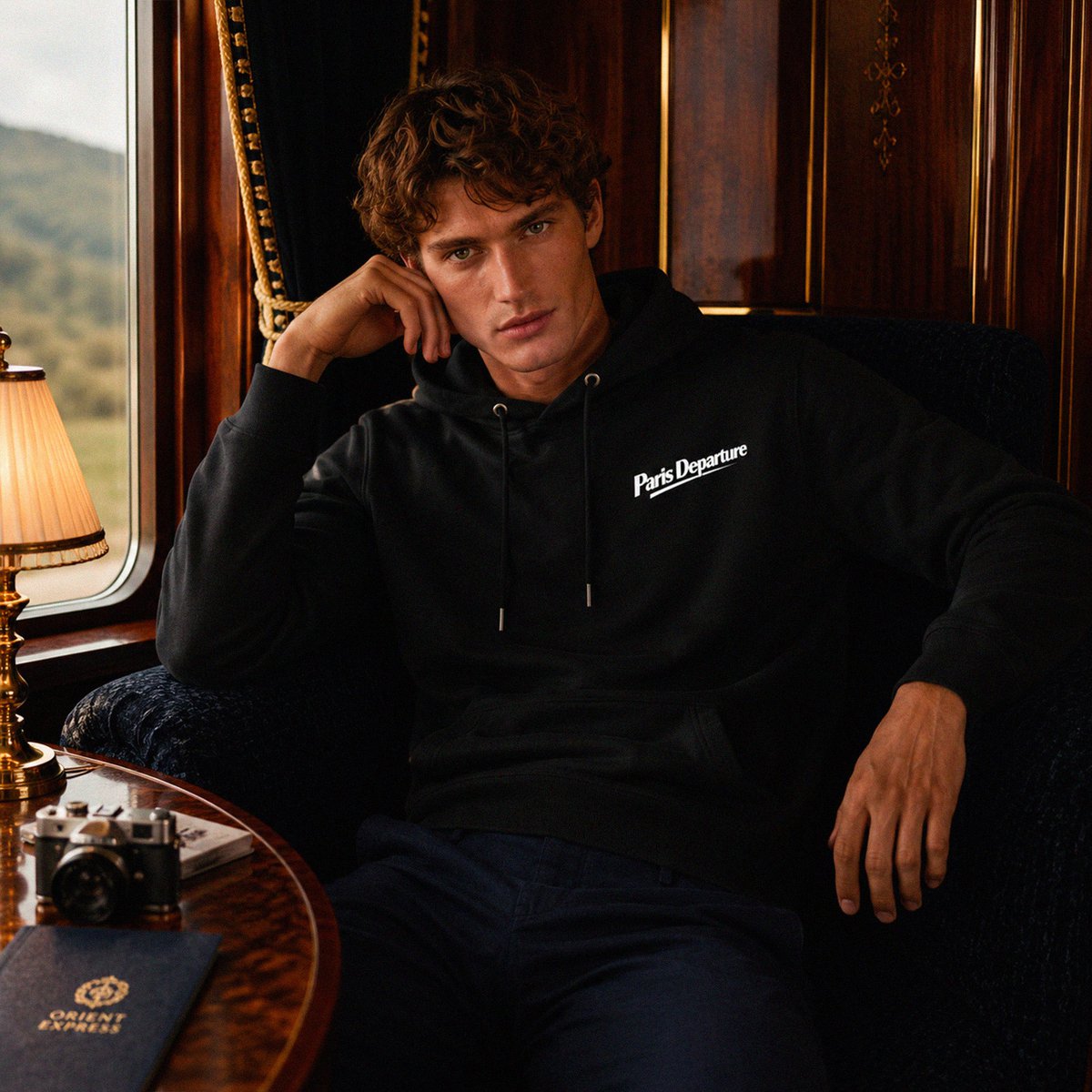 Paris Departure Hoodie — Beauséjour Orient Express