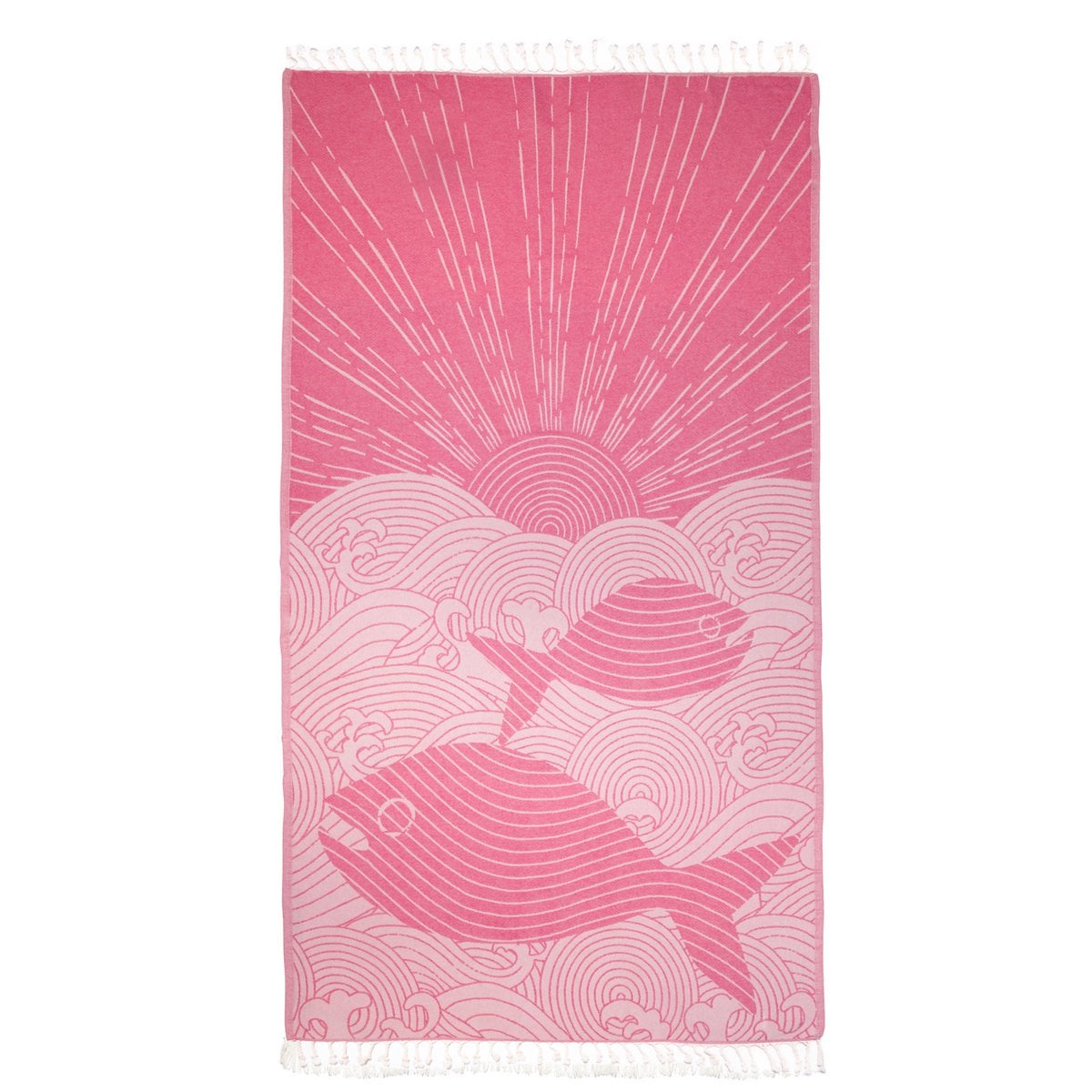 Anemoss Pink Fish Peshtemal – 100x180 cm/39x70 inches