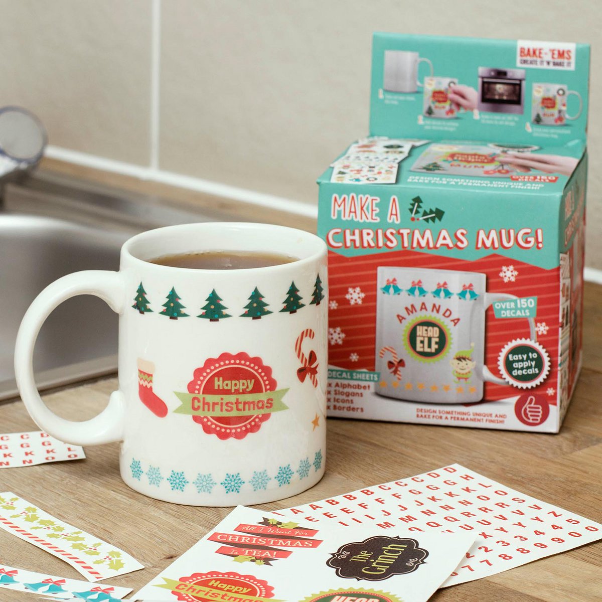 "Make a Christmas Mug" (incl. sticker)