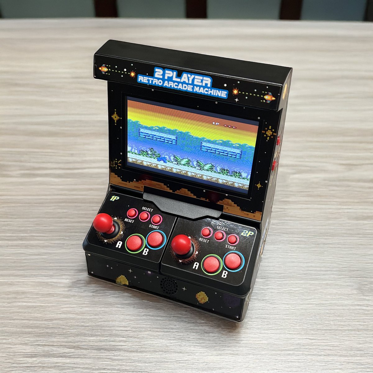 Mad Monkey - Retro Mini Arcade Machine with dual controller - incl. 300x 8-bit games