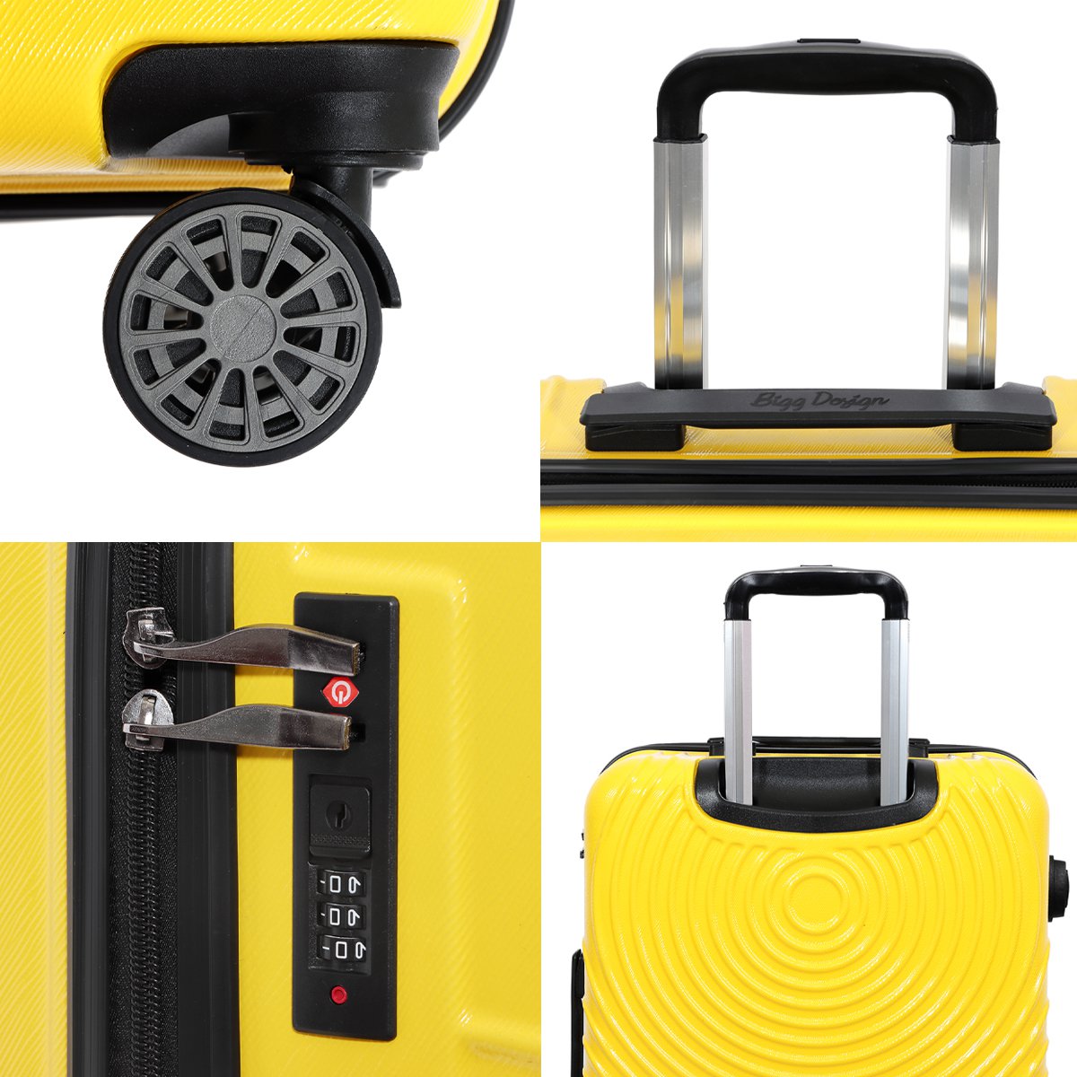 Biggdesign Cats Yellow Small Size 20" Suitcase