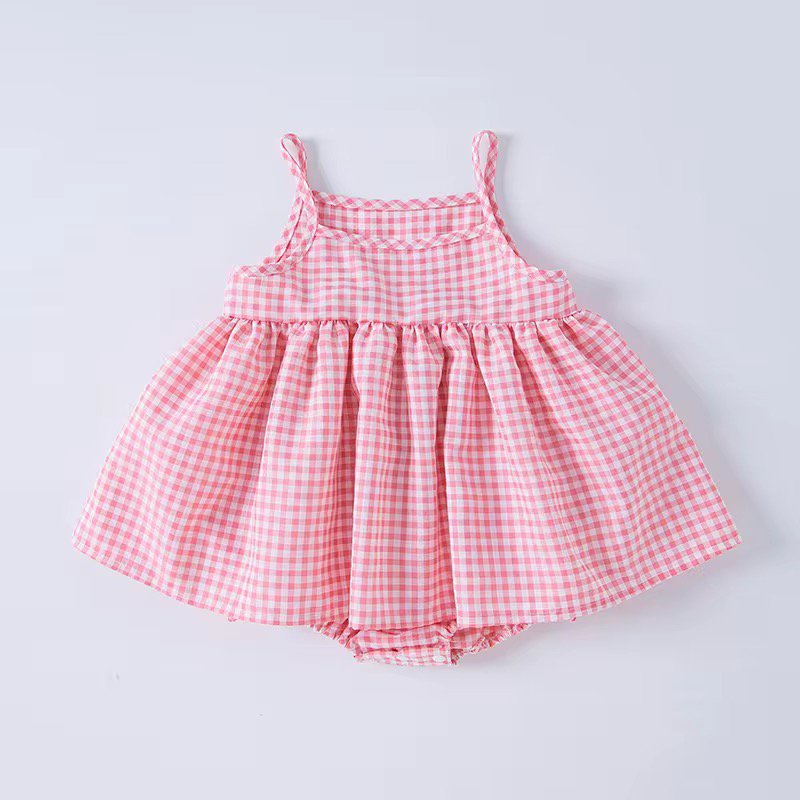 Solana Baby Gingham Romper