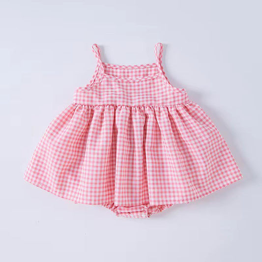 Solana Baby Gingham Romper