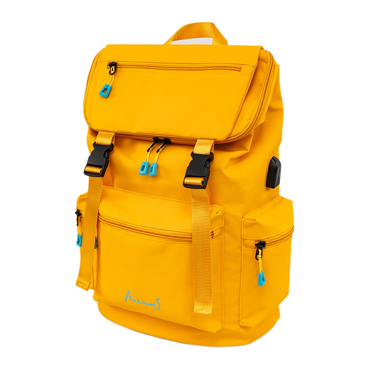Anemoss Water Resistant Laptop Backpack, with 15 Inch Laptop Compartment, Yellow