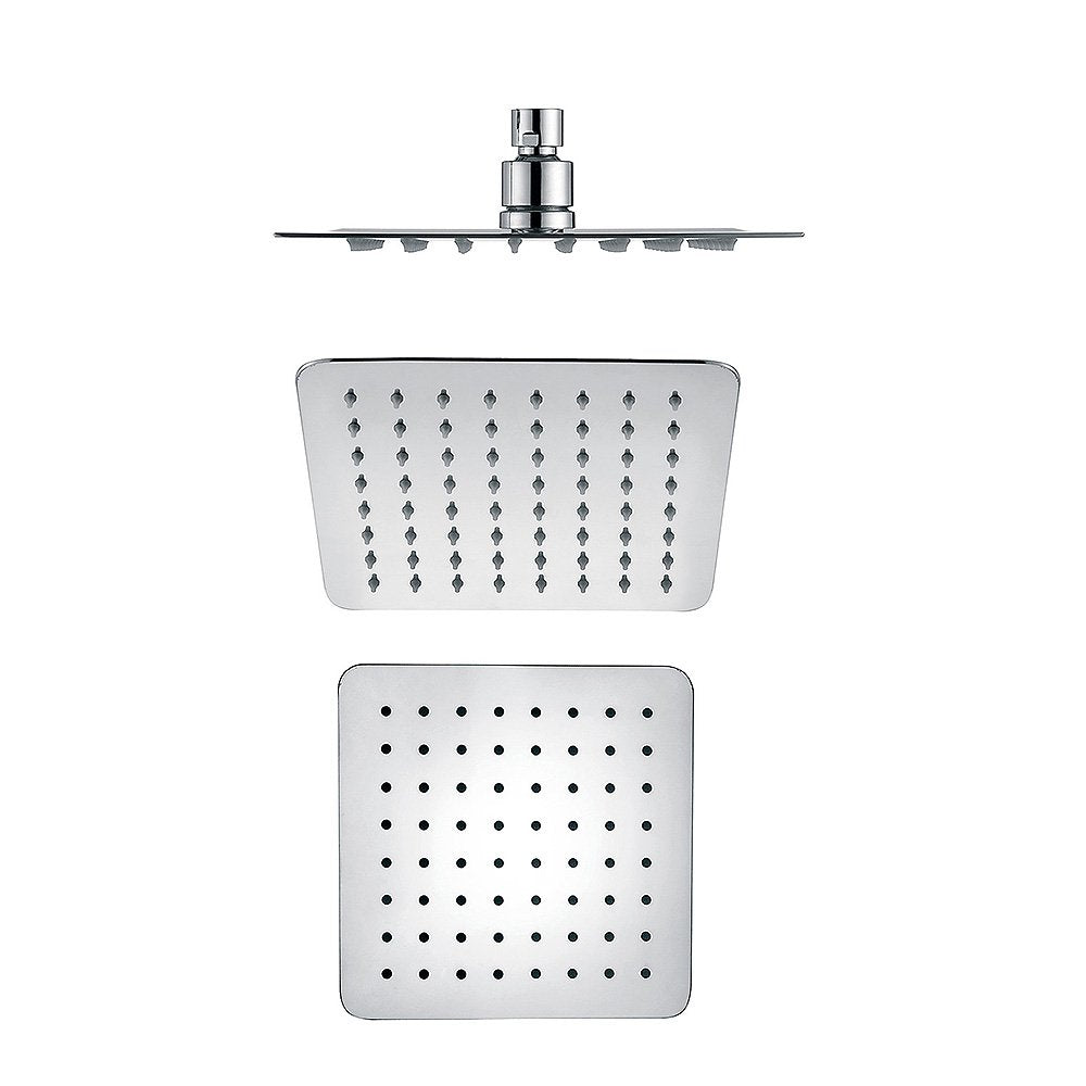 bath & more Quadrat Air overhead shower, 250 x 250 mm, high-gloss chrome-plated stainless steel