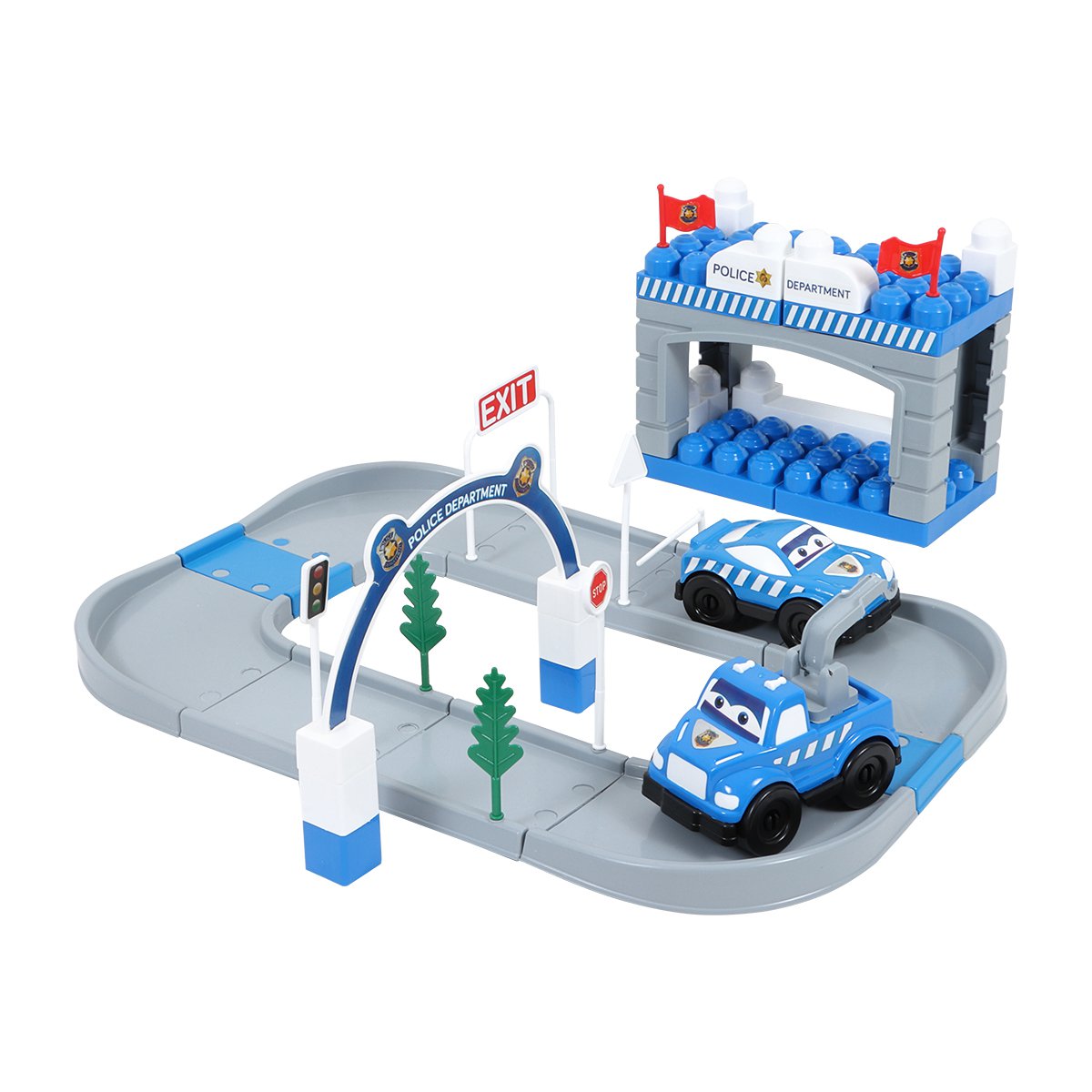Ogi Mogi  Toys Police Car Set (52 Pieces)