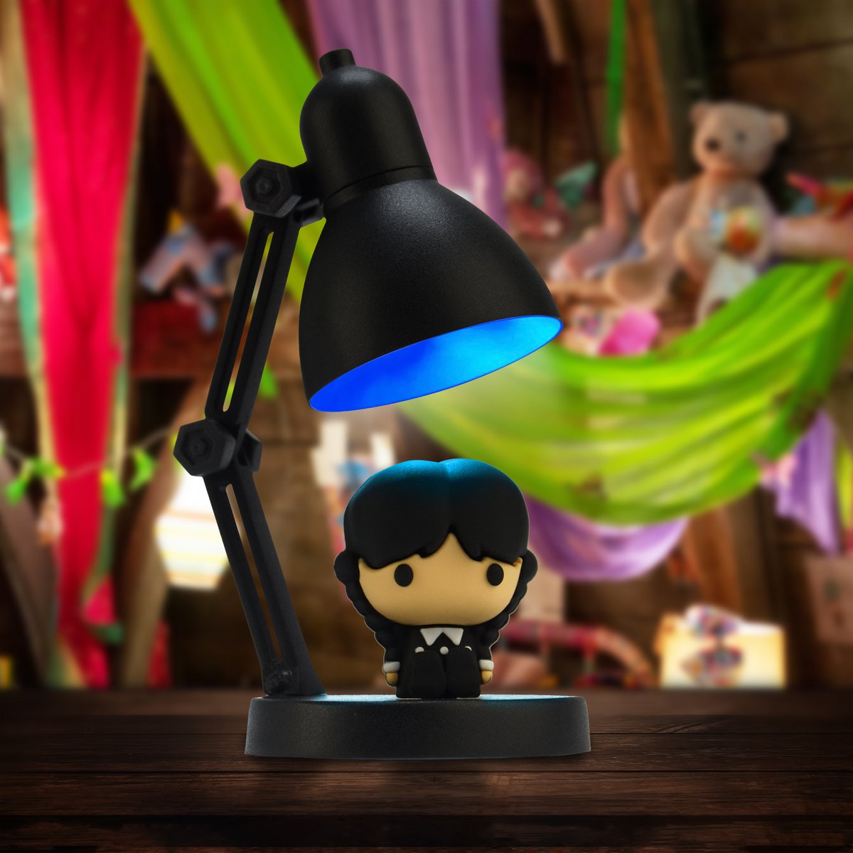 Wednesday Mini LED Lamp with Removable Figure